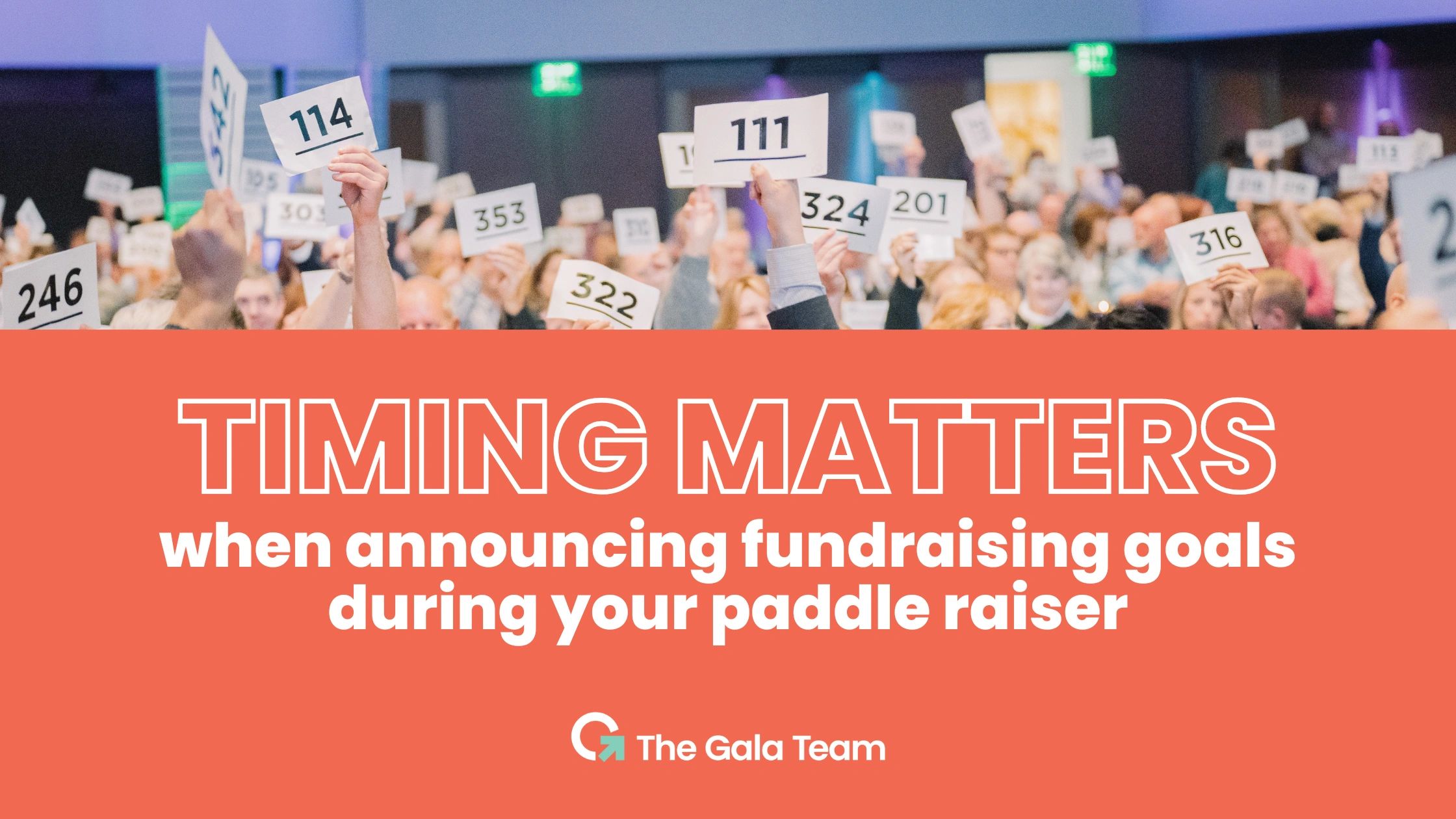 Announcing Paddle Raiser Goals Early May Not Be the Best Idea